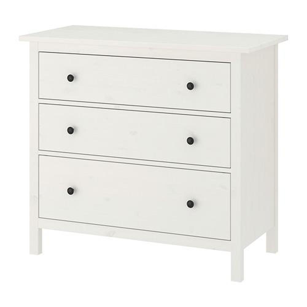 HEMNES chest of with 3 drawers white 108x50x96 cm (702.426.37) - reviews, price, where to buy