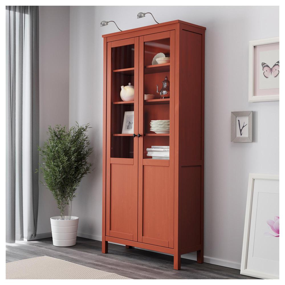 HEMNES Cabinet with deaf / doors - red-brown (703.734.40) - reviews, price, where to buy
