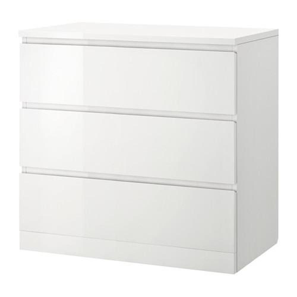 MALM chest of drawers with 3 drawers (704.240.53) reviews, price