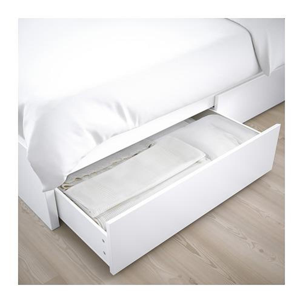 MALM bed frame + 2 bedbox white / Lura 160x200 cm (791.759.83