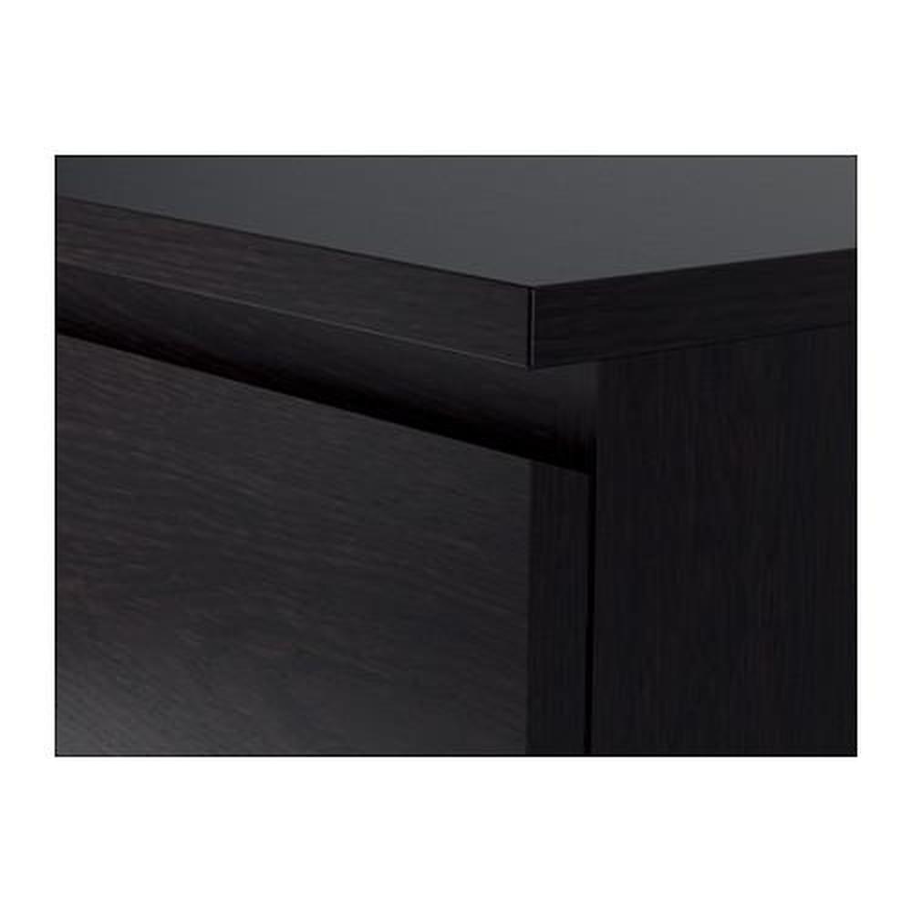 MALM Cómoda de 4 cajones, negro-marrón, 80x100 cm - IKEA