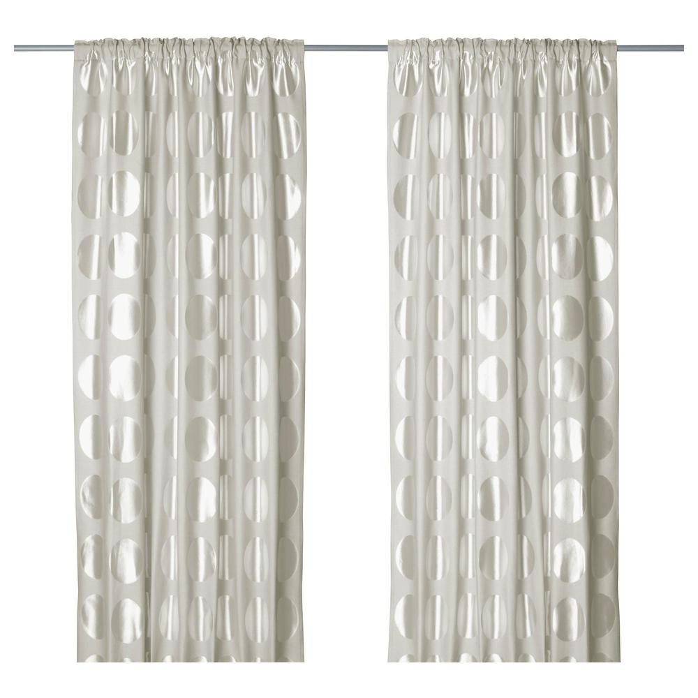 Ninne Rund Curtains 1 Pair 802 912 36, Shower Curtain That Lets Light Through