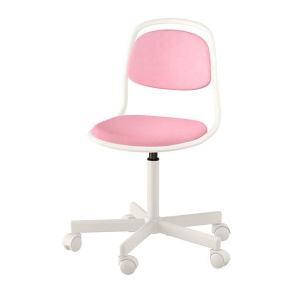 ÖRFJÄLL sedia per bambini d / scrivania bianca / Vistola rosa