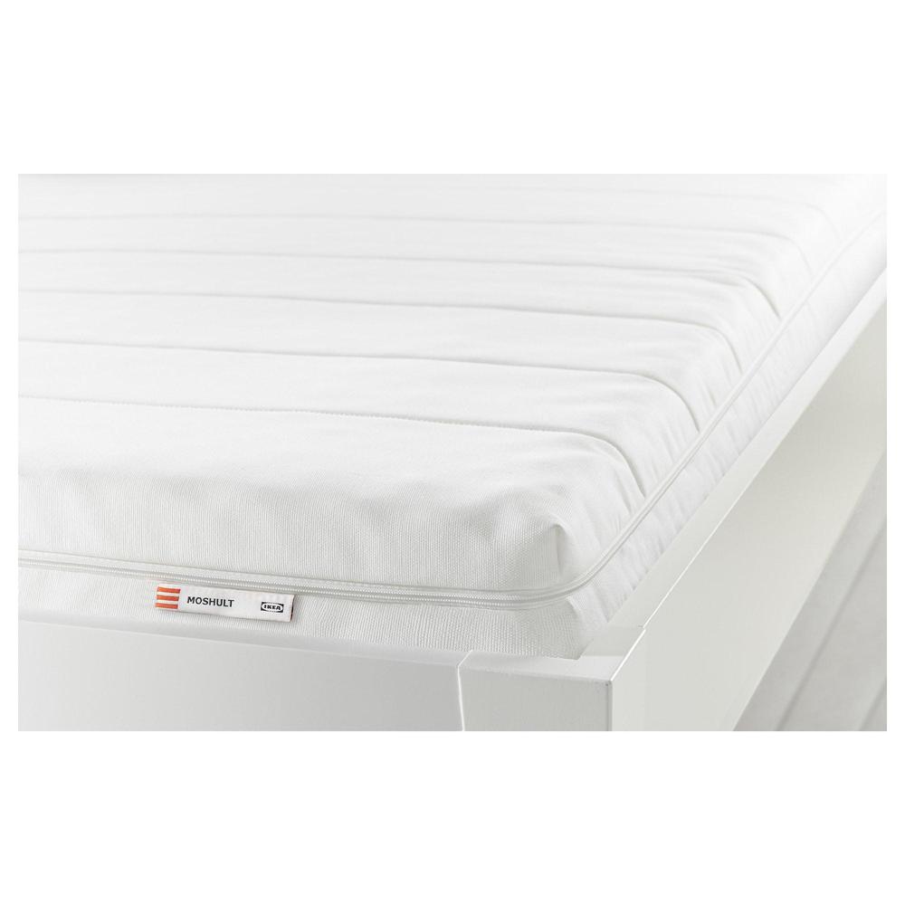 Ikea moshult colchón de espuma en blanco; fijo; 80x200cm colchón embalado enrollado