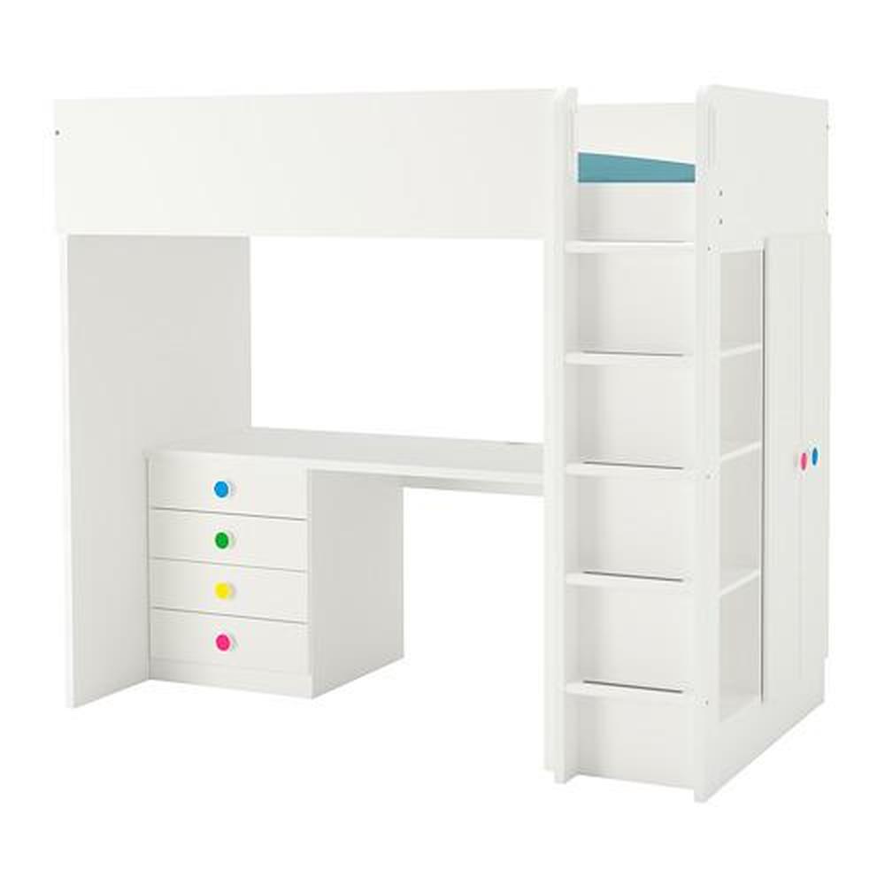 IKEA　STUVA STUVA / FRITIDS Wardrobe and bench with drawer - white