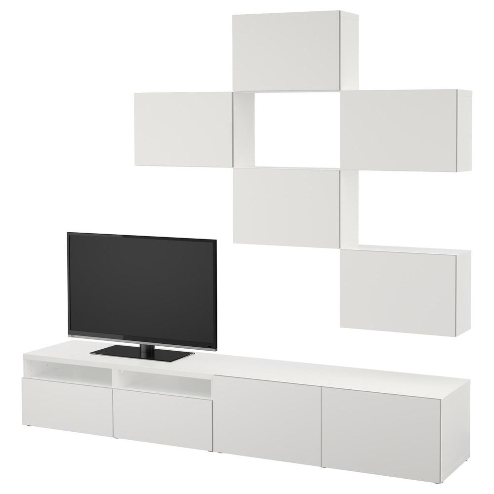 BESTÅ tv-meubel, combinatie - wit / Lappviken ladegeleiders, gesloten (192.020.60) - beoordelingen, waar te kopen
