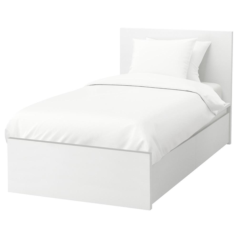 Plotselinge afdaling Ontwaken Onvoorziene omstandigheden MALM Bed frame + 2 bedbox - -, white (192.109.94) - reviews, price, where  to buy