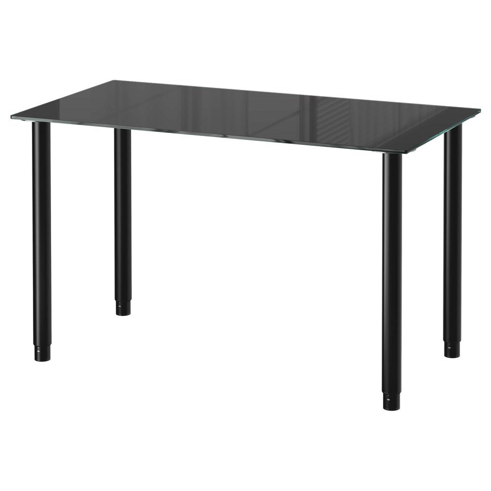 Onhandig zuiverheid Herformuleren GLASHOLM / TIN Desk - glas zwart / zwart (390.470.87) - recensies, prijs,  waar te koop