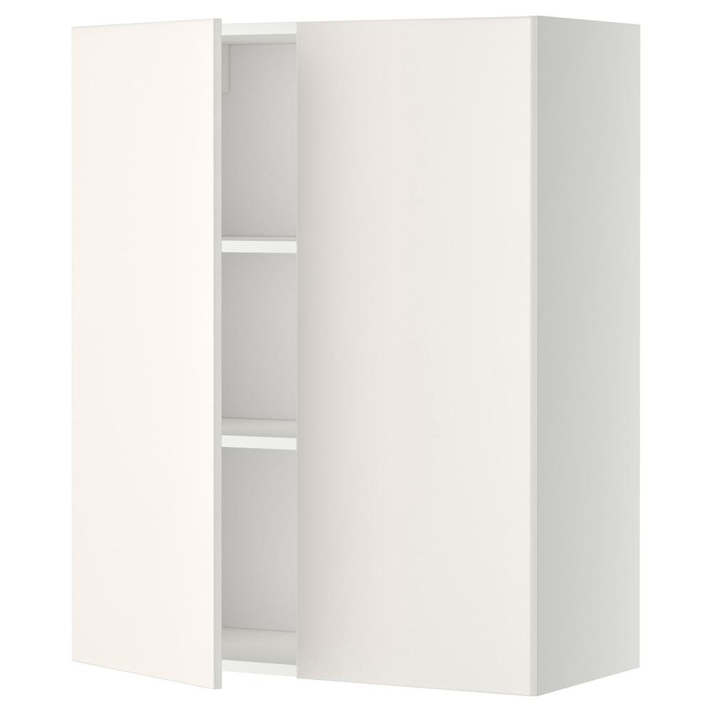 stuiten op Verfijnen Helaas METHOD Wall cabinet with shelves / 2 doors - white, Wedging white, 80x100  cm (899.179.03) - reviews, price, where to buy