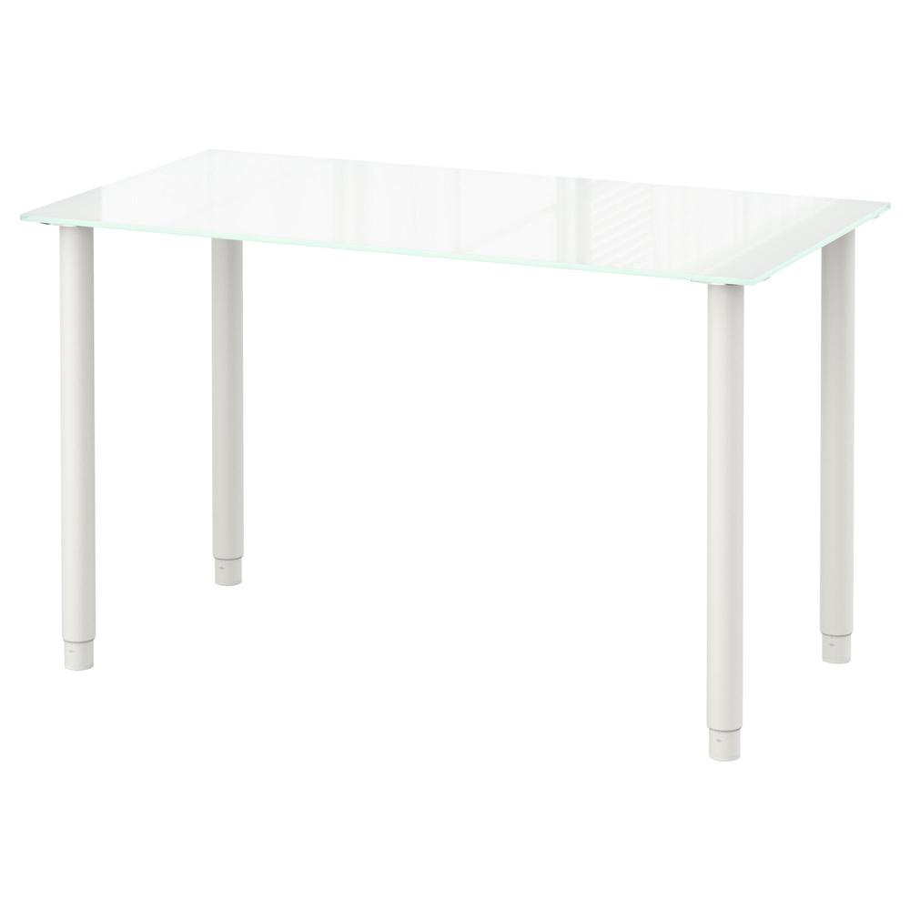 verlangen Licht loterij GLASHOLM / TIN Desk - white / white glass (990.470.94) - reviews, price,  where to buy