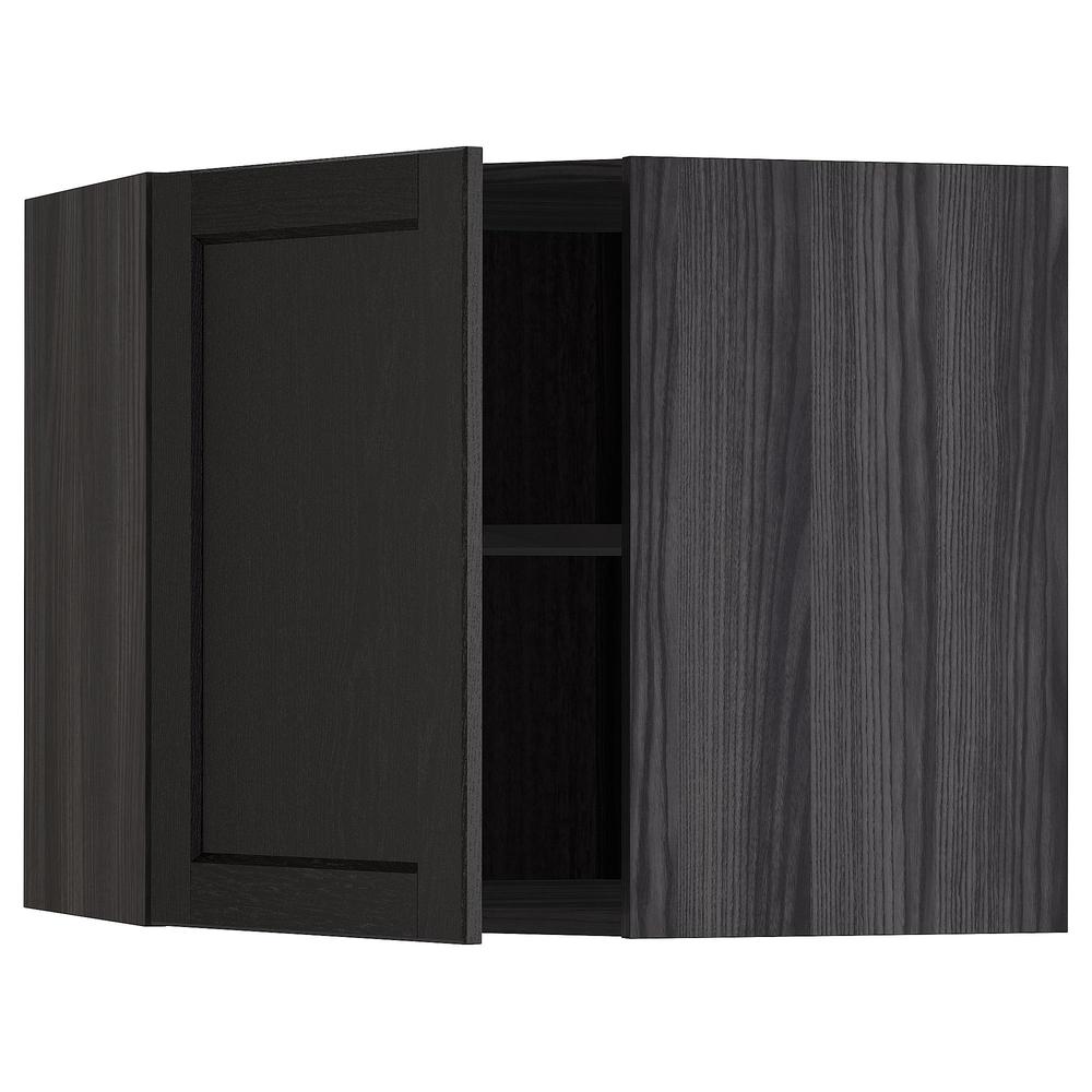 Dankbaar Slim Rusteloosheid METHODE Hoekkast met planken - zwart hout, Lerch zwarte vlek, 68x60 cm  (992.613.57) - beoordelingen, prijs, waar te kopen