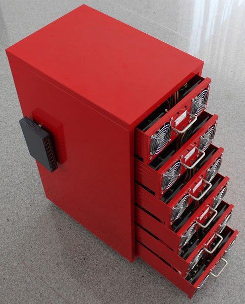 Рендер-ферма из тумбы ХЕЛЬМЕР