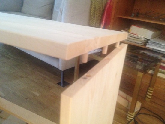 Фиксируем верхнюю часть