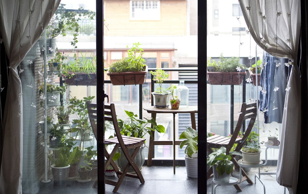 Зеленый балкон