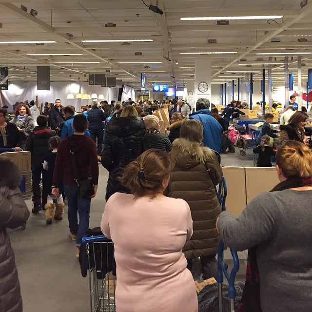 Ажиотаж в ИКЕА